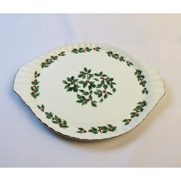 Tea Set Holly Christmas Design MINIATURE Vintage Formalities by Baum Bros - Picture 7 of 10